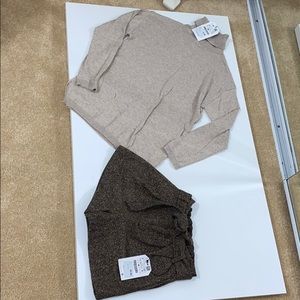 Kids Zara sweater and short set